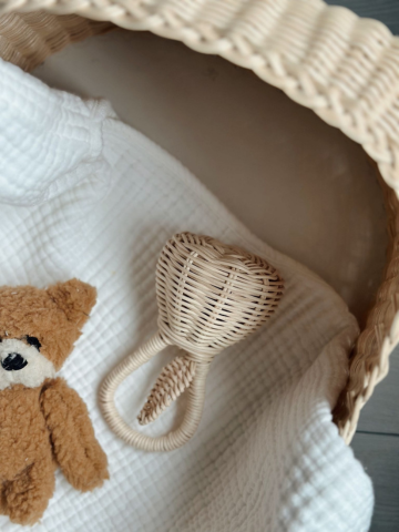 Yaprak Model Rattan El Yapımı Çıngırak