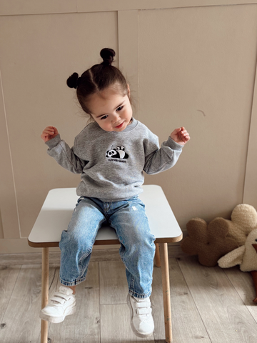 Sleeper Panda Nakış Detaylı %100 Pamuklu Sweatshirt