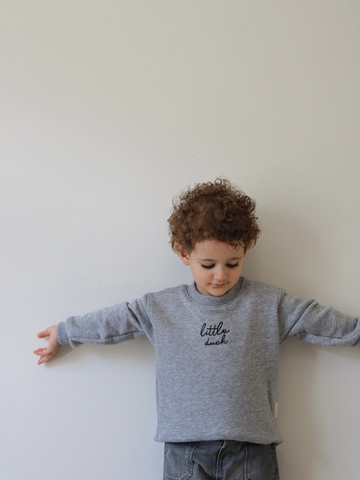 Little Duck Nakış Detaylı %100 Pamuklu Sweatshirt
