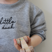 Little Duck Nakış Detaylı %100 Pamuklu Sweatshirt