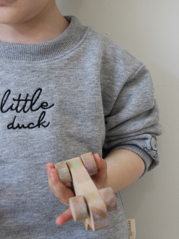 Little Duck Nakış Detaylı %100 Pamuklu Sweatshirt