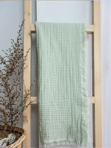 4 Kat Müslin Bebek Çocuk Battaniye - 4 Renk