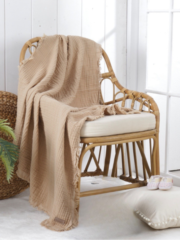 4 Kat Müslin Bebek Çocuk Battaniye - 4 Renk