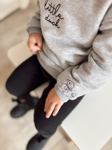 Little Duck Nakış Detaylı %100 Pamuklu Sweatshirt