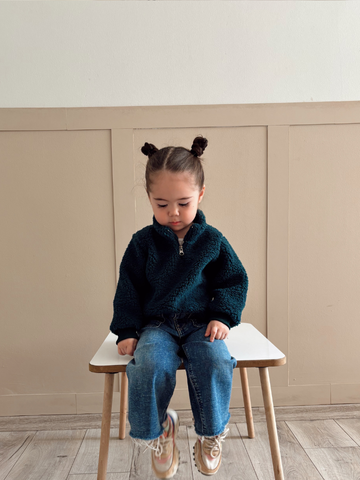 Flufly Fermuarlı Sweatshirt Kız/Erkek