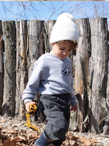 Sleeper Panda Nakış Detaylı %100 Pamuklu Sweatshirt