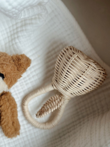 Yaprak Model Rattan El Yapımı Çıngırak
