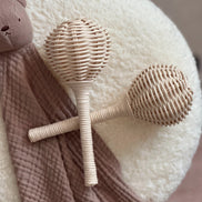 Rattan Çıngırak Düz Saplı