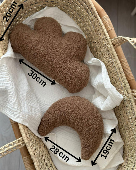 Bebek Çocuk Odası Aksesuar Ay ve Bulut Yastık