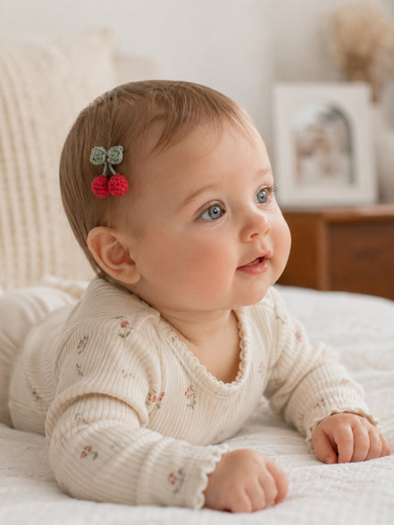 Cherry Saçsız Bebek Tokası