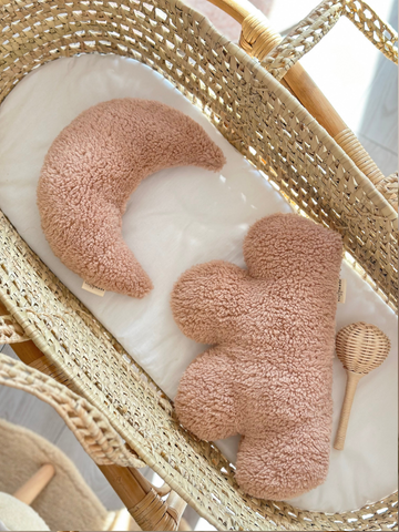 Bebek Çocuk Odası Aksesuar Ay ve Bulut Yastık