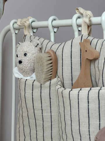 Keten Çocuk - Bebek Odası Yatak Başı Organizeri