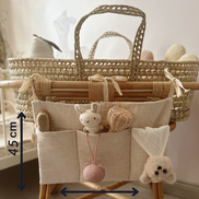 Keten Çocuk - Bebek Odası Yatak Başı Organizeri