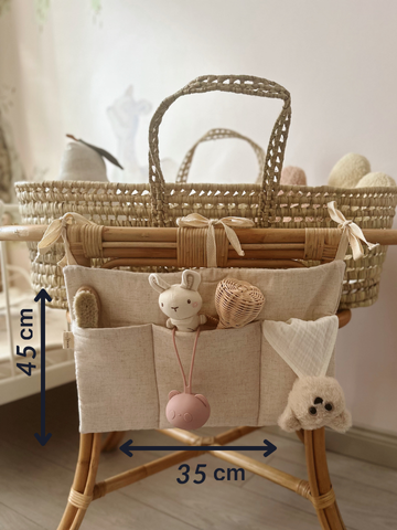 Keten Çocuk - Bebek Odası Yatak Başı Organizeri