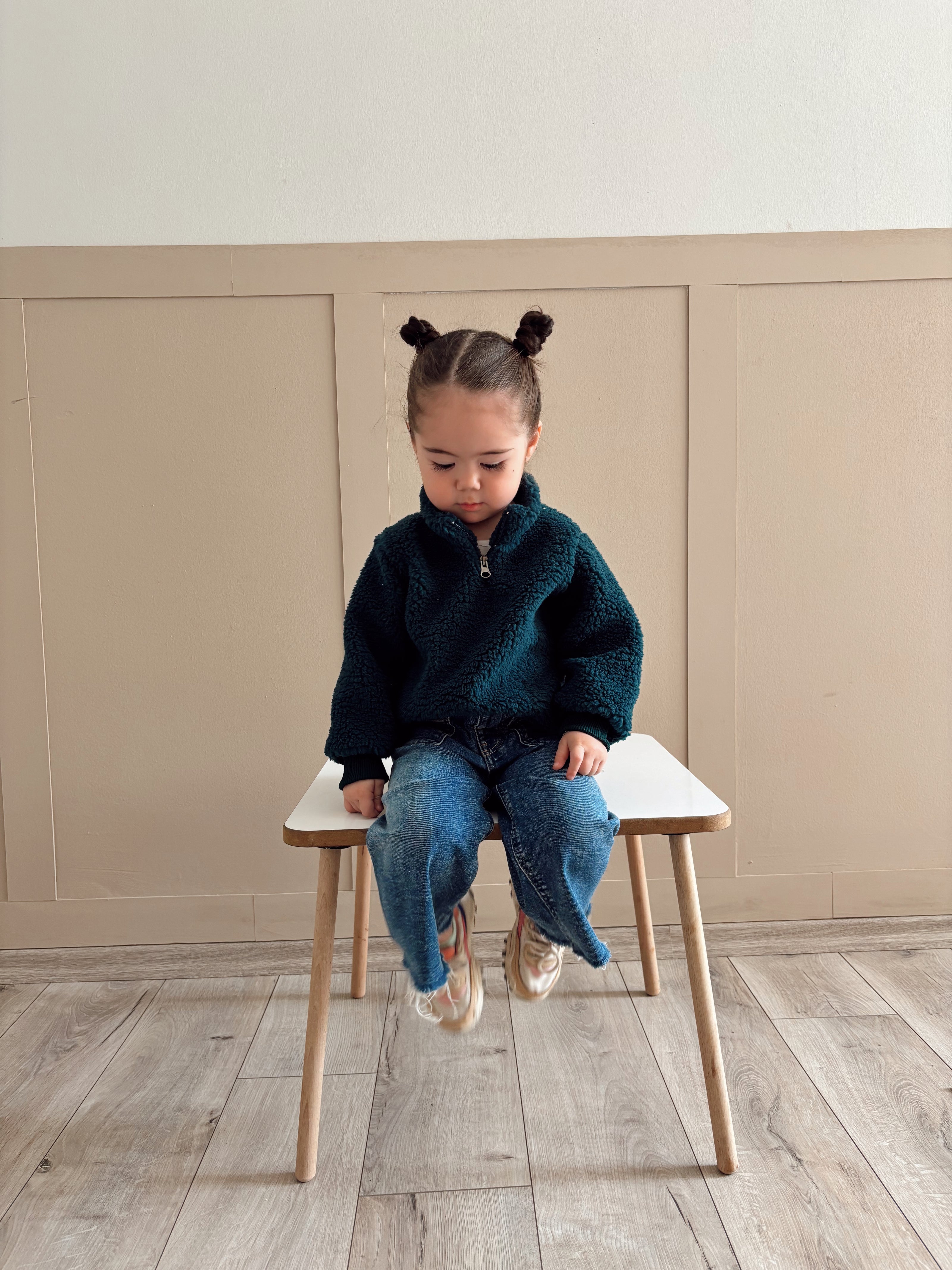 Flufly Fermuarlı Sweatshirt