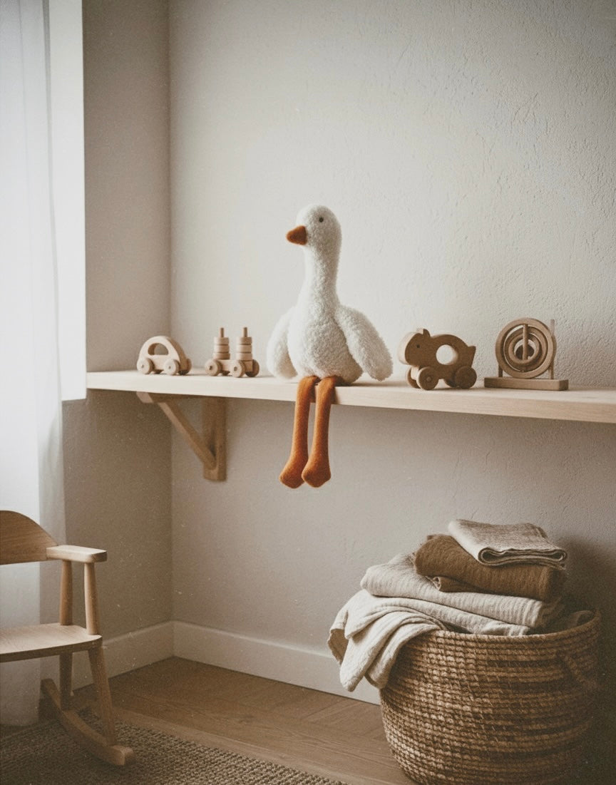 Selly Çocuk Bebek Uyku Arkadaşı Ördek Yastık 40cm