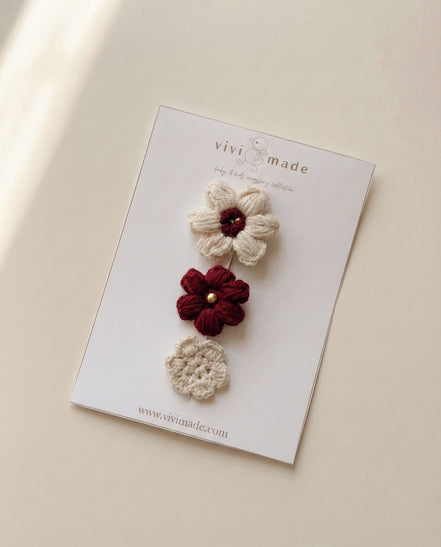 Bloomie Saçsız Bebek Tokası 3'lü Set