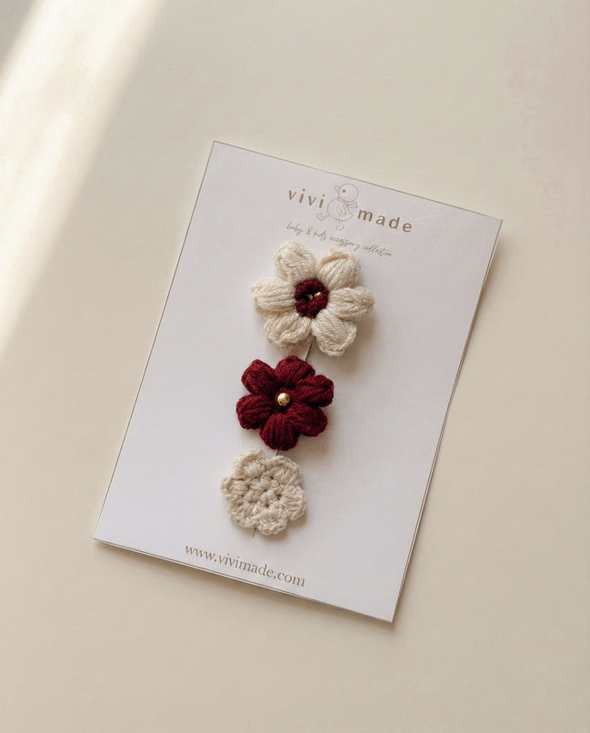 Bloomie Saçsız Bebek Tokası 3'lü Set