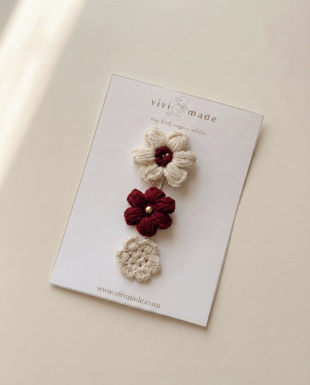 Bloomie Saçsız Bebek Tokası 3'lü Set