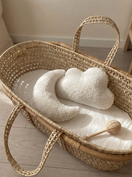 Bebek Çocuk Odası Aksesuar Ay ve Bulut Yastık