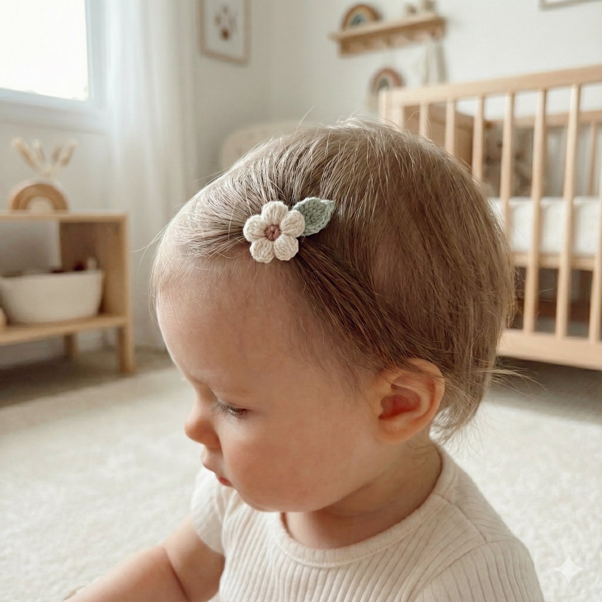 Daisy Saçsız Bebek Tokası 2'li Set