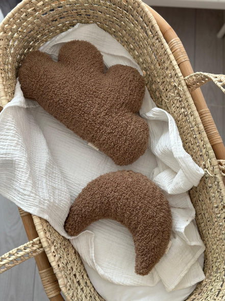 Bebek Çocuk Odası Aksesuar Ay ve Bulut Yastık