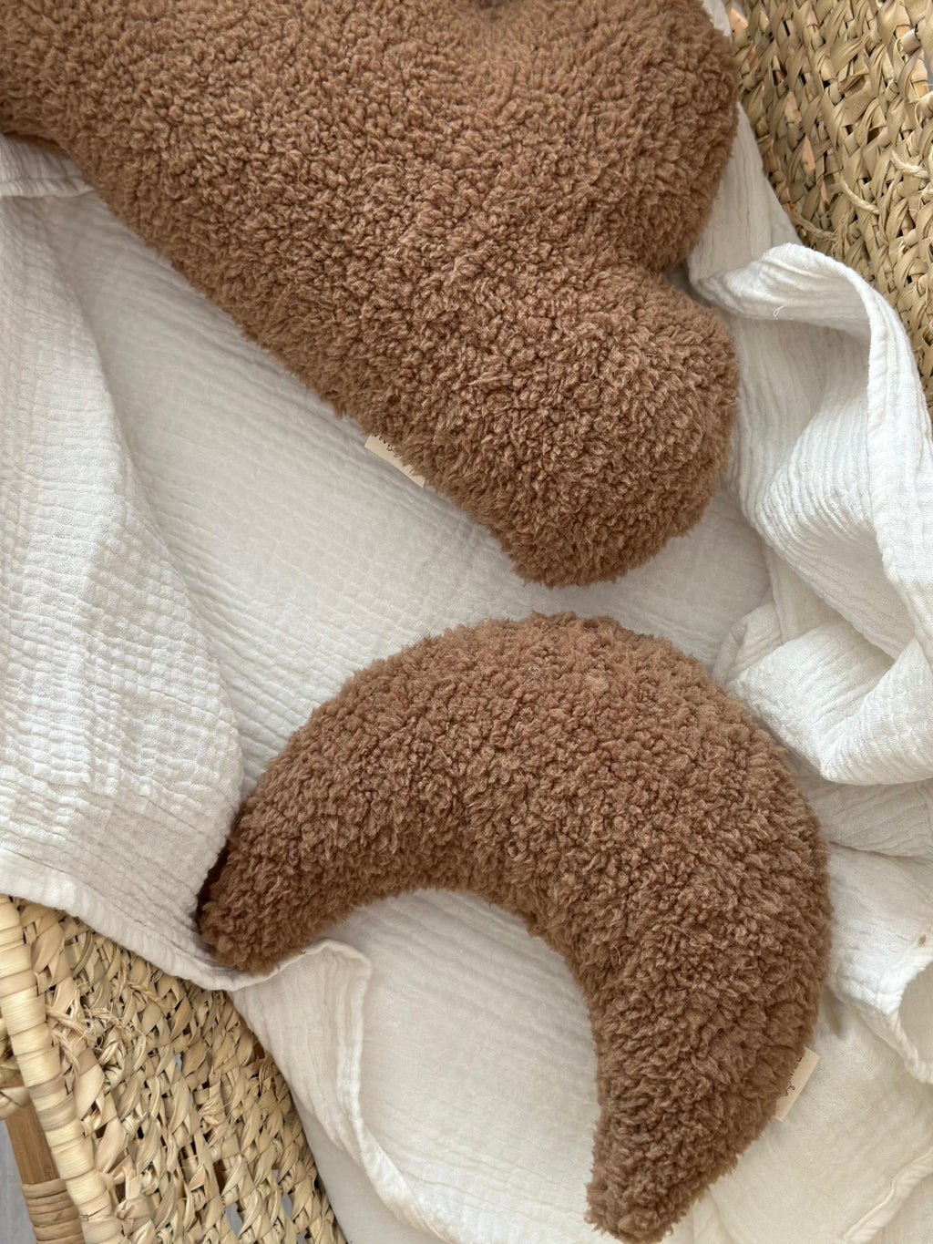 Bebek Çocuk Odası Aksesuar Ay ve Bulut Yastık