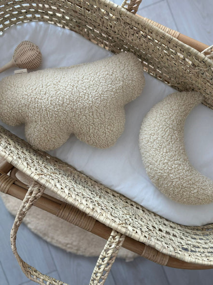 Bebek Çocuk Odası Aksesuar Ay ve Bulut Yastık