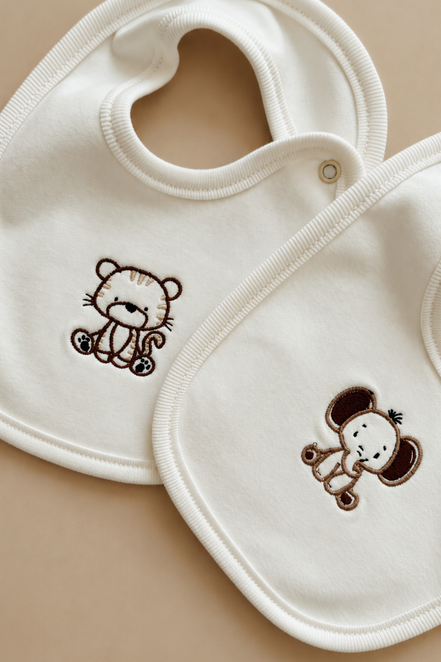 Baby Jungle Bebek Mama Önlüğü 2'li Set
