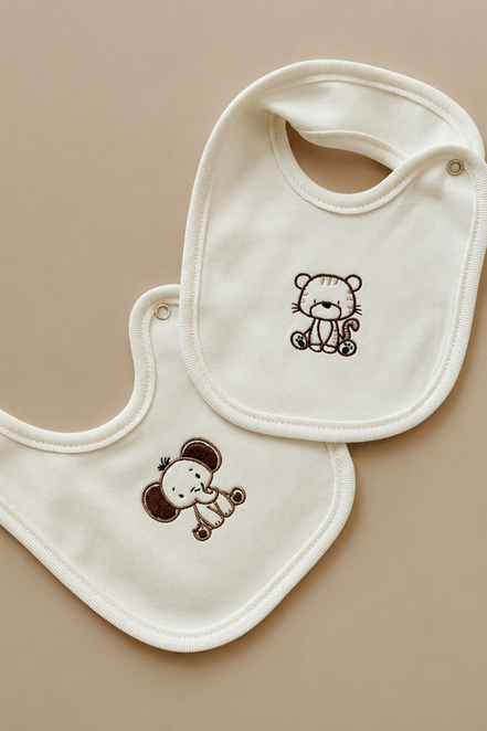 Baby Jungle Bebek Mama Önlüğü 2'li Set