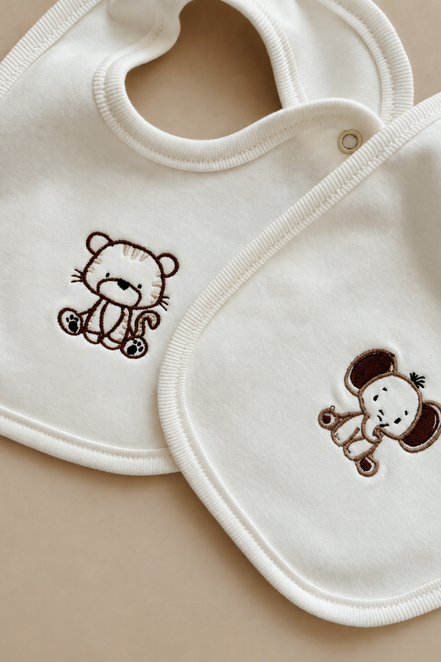 Baby Jungle Bebek Mama Önlüğü 2'li Set