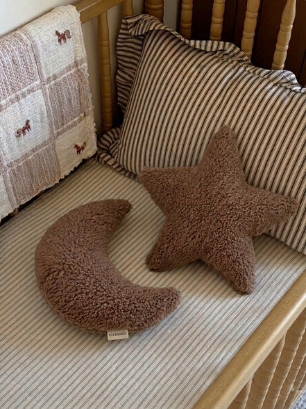 Teddy Ay Yastık ve Yıldız Bebek Çocuk Odası Aksesuar