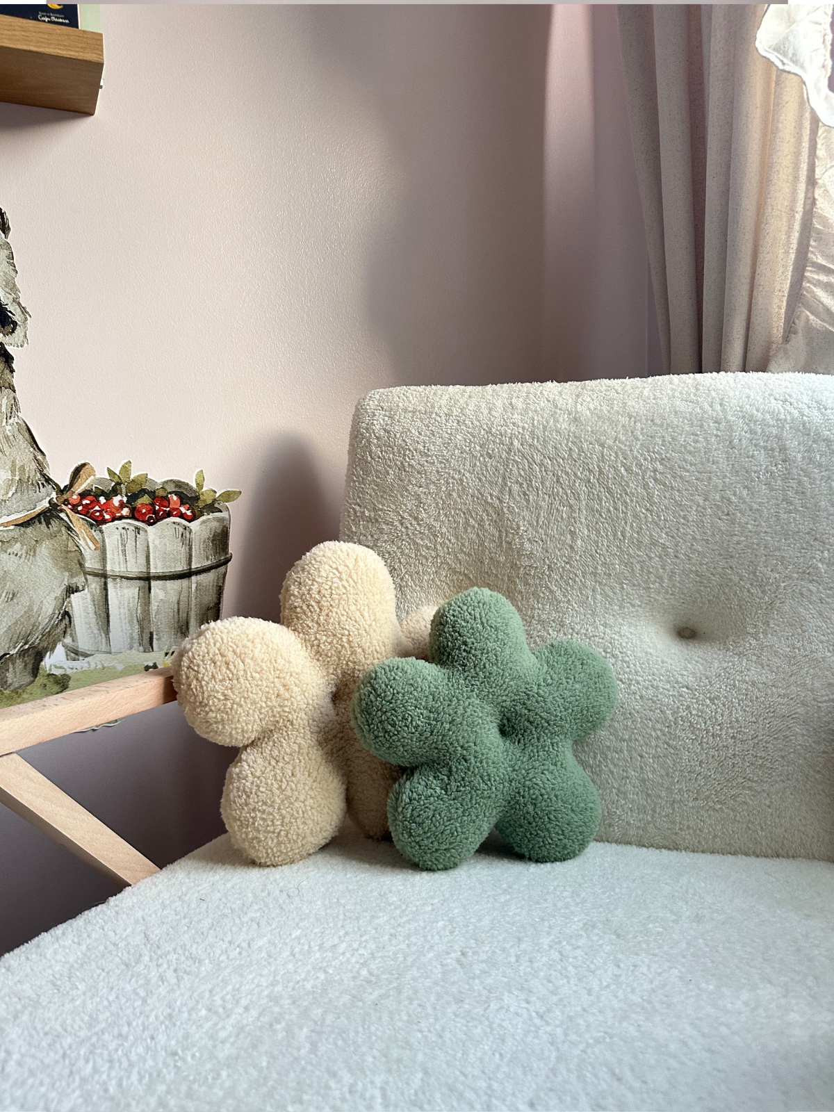 Flowers Bebek Çocuk Odası Yastık 2'li