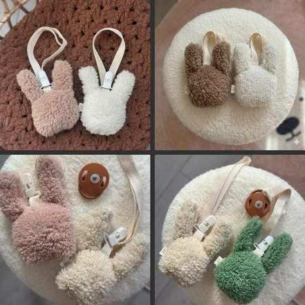 Bunny Emzik Askısı Klipsli 2'li Set
