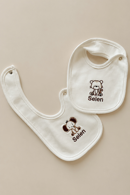 Baby Jungle Bebek Mama Önlüğü 2'li Set