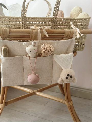 Keten Çocuk - Bebek Odası Yatak Başı Organizeri