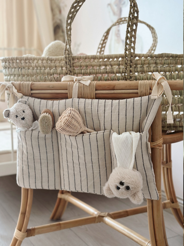 Keten Çocuk - Bebek Odası Yatak Başı Organizeri