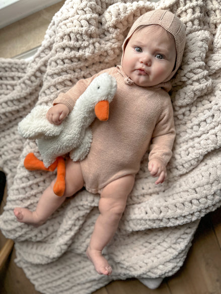 Selly Çocuk Bebek Uyku Arkadaşı Ördek Yastık 40cm