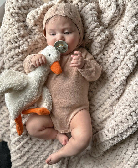 Selly Çocuk Bebek Uyku Arkadaşı Ördek Yastık 40cm